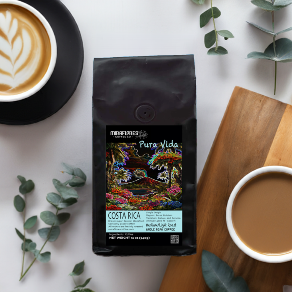 Costa Rica single origin high quality coffee whole beans