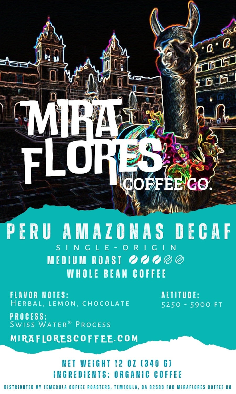 Despacito : Perú Decaf  Medium Roast